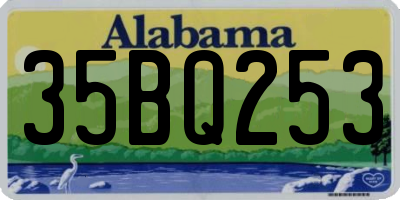 AL license plate 35BQ253