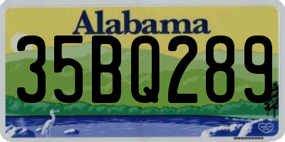 AL license plate 35BQ289