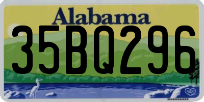 AL license plate 35BQ296