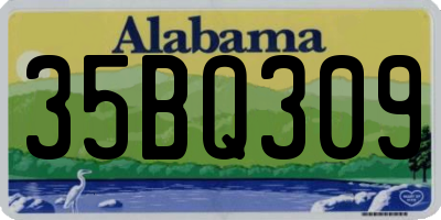 AL license plate 35BQ309