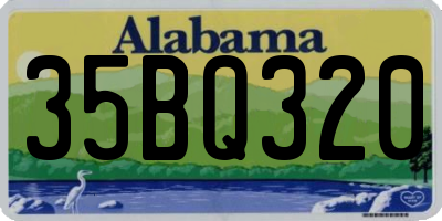 AL license plate 35BQ320