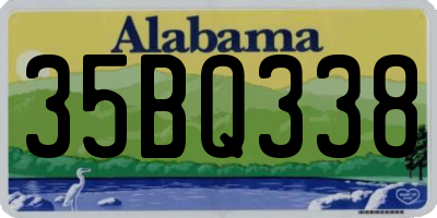 AL license plate 35BQ338
