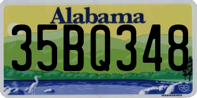 AL license plate 35BQ348