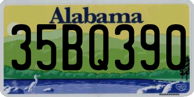 AL license plate 35BQ390
