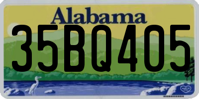 AL license plate 35BQ405
