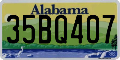 AL license plate 35BQ407