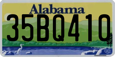 AL license plate 35BQ410