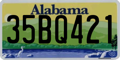 AL license plate 35BQ421