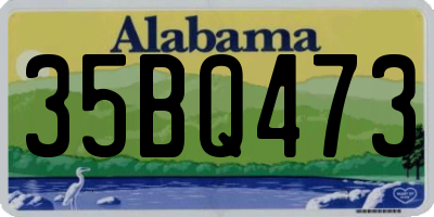 AL license plate 35BQ473