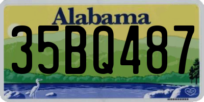 AL license plate 35BQ487