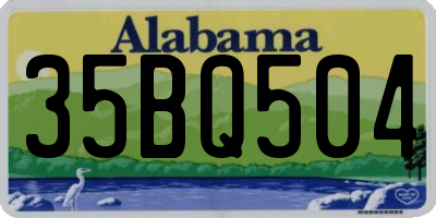 AL license plate 35BQ504