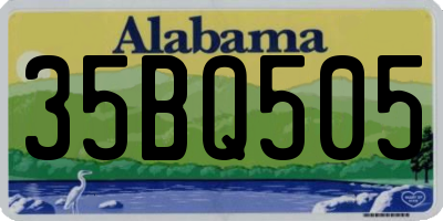 AL license plate 35BQ505