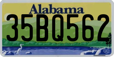 AL license plate 35BQ562