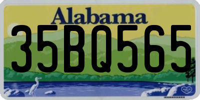 AL license plate 35BQ565
