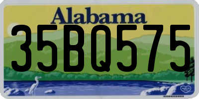 AL license plate 35BQ575