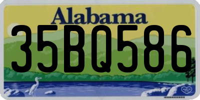 AL license plate 35BQ586