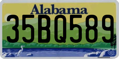 AL license plate 35BQ589
