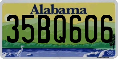AL license plate 35BQ606