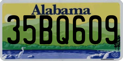 AL license plate 35BQ609