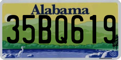 AL license plate 35BQ619