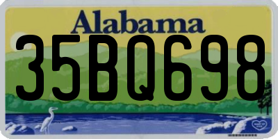 AL license plate 35BQ698