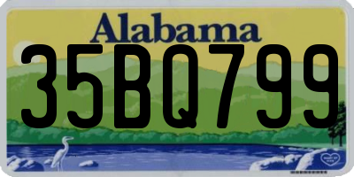 AL license plate 35BQ799