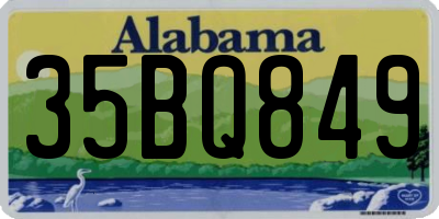 AL license plate 35BQ849