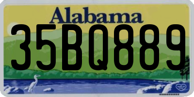 AL license plate 35BQ889