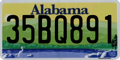 AL license plate 35BQ891