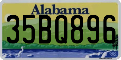 AL license plate 35BQ896