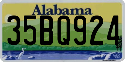 AL license plate 35BQ924