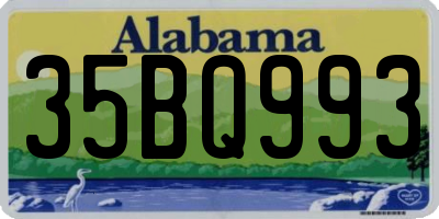 AL license plate 35BQ993