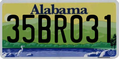 AL license plate 35BR031