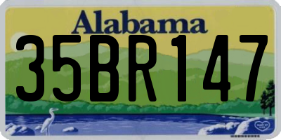 AL license plate 35BR147