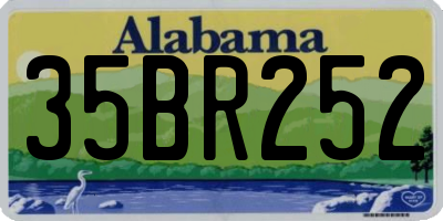 AL license plate 35BR252