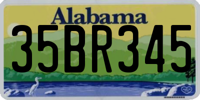 AL license plate 35BR345