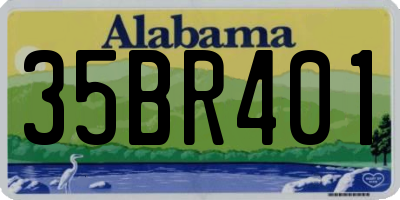AL license plate 35BR401