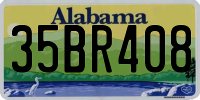 AL license plate 35BR408