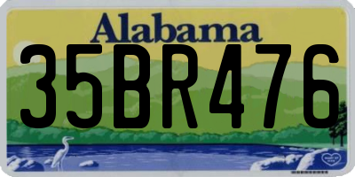AL license plate 35BR476