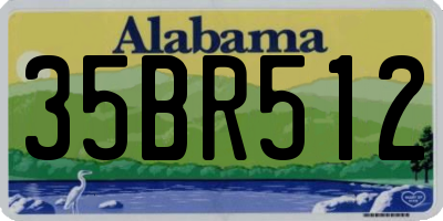 AL license plate 35BR512
