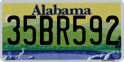 AL license plate 35BR592
