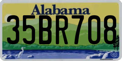 AL license plate 35BR708