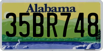 AL license plate 35BR748