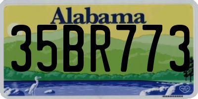 AL license plate 35BR773