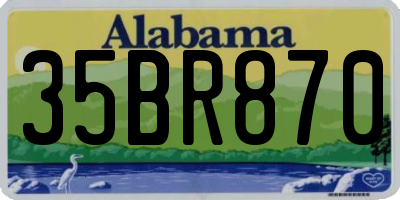 AL license plate 35BR870