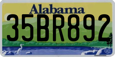 AL license plate 35BR892