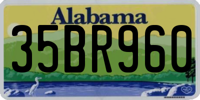AL license plate 35BR960