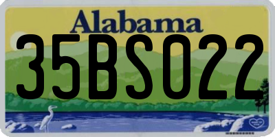AL license plate 35BS022
