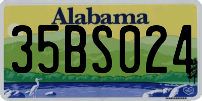 AL license plate 35BS024