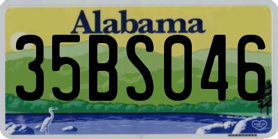 AL license plate 35BS046